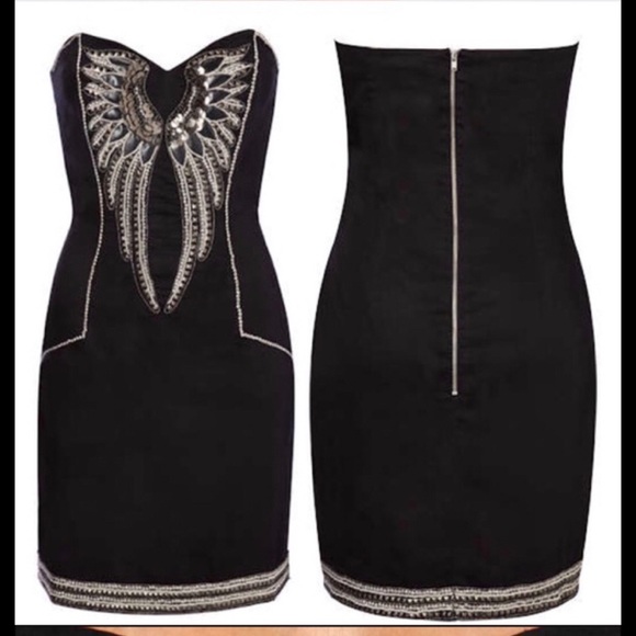 French Connection Dresses & Skirts - French connection embellished strapless mini dress